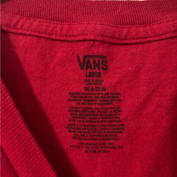 VANS shirt men’s large: bright red - Picture 2 of 4